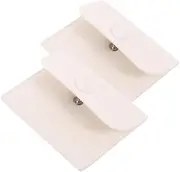 Beavorty 2pcs Jewelry Pouch with Snap Button Closure Soft Lint Material for Rings and Earrings for Weddings and Special Occasions