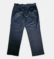 Dockers Recode Classic Fit Khaki Pants Pleated Black Mens 42x32 402968 NWT