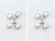 2 Set Nail-Free Metal Jeans Button Snaps Detachable Pants Clips Buttons Pins DIY Sewing Clothing Tools Buckles Tightener Waist Button Detachable Waist Tightener Clip for Dresses Pants Jeans Sleeves Too Big
