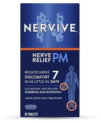 Nervive Nerve Relief PM for Nerve Aches Weakness & Discomfort : Exp 03/2026