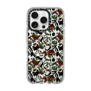 iPhone 16 Pro Clear Case MagSafe Compatible Shiba Inu Camouflage