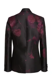 [Zuhair Murad] Floral Jacquard Double-Breasted Blazer