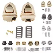 2 Sets Metal Closure Tuck Lock For Leather Bag Case Clasp