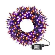 kemooie 164 FT 250 LED Halloween Lights, Black Wire Plug in Fairy Lights with...