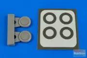 ARS7334 1:72 Aires F4F Wildcat Wheels & Paint Mask (HAS kit)