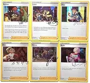 Raihan Leon Hop Bea Nessa Bede - 6 Holo Autograph Card Set - Pokemon Crown Zenith - Holo Rare Lot
