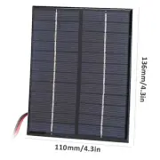 2W 12V Solar Panel Polycrystalline Silicon DIY Outdoor Portable Charger FF