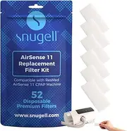 Disposable Replacement CPAP Airsense 11 Filters by Snugell® | Premium Universal Filter for Resmed Airsense 11 Series | Travel Machine or Home Use (52)