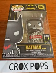 RARE Chrome Batman SE 287 Funko Pop Vinyl NEW in Mint Box + Protector