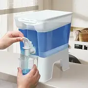 Tokokimo Laundry Dispenser, 4.5L Large Storage Laundry Detergent Dispenser with Tap -Fabric Softener Storage bottle, Laundry Room Organization Detergent Container for Fabric Softener