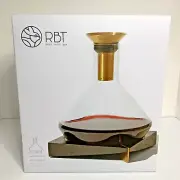RBT by Rabbit Glass Wine Decanter - New in Box Wine Aerator Filter Wood Base