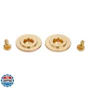 KAISH Stainless Steel 2-Pack Vintage Style Round Bass String Guides Steel Bas