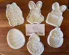 Easter Cookie Cutter & Embosser Set - Bunny, Basket, Egg, Chick, 6 Designs