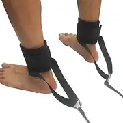 Swim Ankle Strap Stationary Swimmer Swim Lap,Training Leash with Bungee Rope, Aluminum Hook