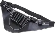 OSOLADY Hairdresser Scissors Bag Black Waist Pouch for Shears Capacity Organizer for Hair Cutting Tools Professional Barber Scissors Holder Minimalist Design