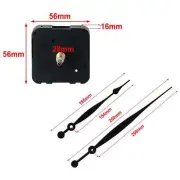 QUARTZ CLOCK MOVEMENT 28MM SHAFT WITH LONG HANDS FOR BIGGER SIZES WALL CLOCKS