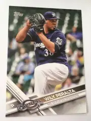 2017 Topps Jumbo 5x7 Wily Peralta Brewers 70 #’d 01/49