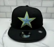 New Dallas Cowboys New Era Color Pack 9FIFTY Snapback Hat Black Neon Size OSFM