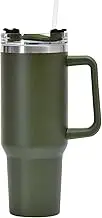 Stainless Steel Water Bottle | Stanleys Cup with Straw and Handle | Tumbler with Handle | Leak Proof Vacuum Insulated Water Bottle for Hot Iced Coffee