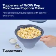 Tupperware Microwave Silicone Popcorn Maker New In Package Blue