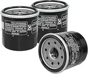 1/2/3 Motorcycle Oil Filter for Thruxton 865 1200 R Thunderbird Sport 885 1579 1600 Comander 1699 Storm 1700 Nightstorm(Black 3)