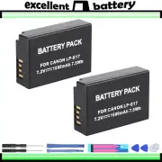 2x LP-E17 Battery for Canon EOS M6 200D 200D Mark I II 77D 750D 760D 8000D