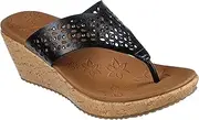 [Skechers] Women's Cork Wedge Flip-Flop
