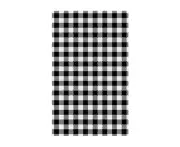 Moda Gingham Greaseproof Paper Pack of 2000 - Black