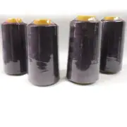 Perial Co 4 Cones of Polyester Threads for Sewing Quilting Serger Plum