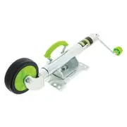 Hulk 4x4 6" Standard Jockey Wheel 350Kg Solid Rubbr Wheel Swivel U-Blt Bracket - HU7051