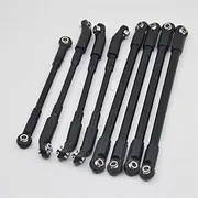 ZUXIM 8PCS/lot Aluminum Alloy Upper Lower Link Rod Kit Sturdy Vehicle Linkage, for 1/10 RC Crawler Car D90 Model Car Suspension Linkage