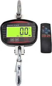 [Plyisty] Digital Crane Scale, 2000kg 4409.2lb, Industrial Heavy Duty Hanging Scale with LCD Display, Mini Crane Scale with Hooks for Farm Fishing Outdoor