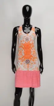 Custo Barcelona Chic Y2K Beaded Embellishments Fairy Coquette Mini Dress Size 1