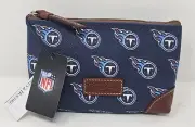 Dooney & Bourke Tennessee Titans Cosmetic Bag Zippered Pouch 6.5 X 4 X 2 NWT