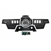 6 Switches CNC Aluminium Black Dash Panel with 4 Switch For Polaris RZR XP 1000