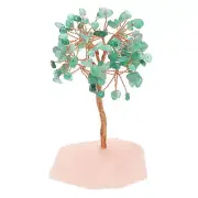 Crystal Tree Gifts for Women Handcrafted Tree of Life Stones Green/Pink