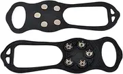 [Moreeulsi] Snow Cleats | Anti Slip Boots Snow Traction Cleats - Portable Winter Ice Grip Cleats, Snow Gripper for Ice Fishing, Hiking