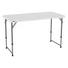 NSW NEW Lifetime Blow Mould Folding Table Adjustable Height 120cm