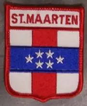 Embroidered International Patch National Flag of St Sint Maarten NEW bunting