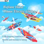 ELECTRIC HAND THROW LED PLANE FOAM FLYING AEROPLANE LIGHTS A