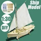 1:30 Ship Assembly Model DIY Kits Wooden Sailing Boat Decoration Wood Kits Toy