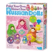 4M Paint Your Own Russian Nesting Doll Trinket Box Kit
