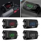3 In 1 Waterproof IP67 DC 6V-30V Digital Time Clock Thermometer Voltmeter