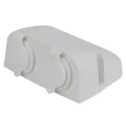 Dual Cigarette Socket, Surface Mount Socket Outlet 12 -24v,4X4, Boat and Caravan