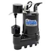 Basement Watchdog Sump Pumps 1/2 HP Cast Iron Submersible W/ Vertical Switch
