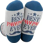 [INNObeta] Pawpaw Gifts Socks, Pawpaw Gifts for Grandpa, One Size Crew Socks, Pawpaw