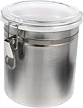 Zerodeko Airtight Coffee Beans Storage Canister Stainless Steel Sealed Jar Vacuum Storage for Coffee Office Home