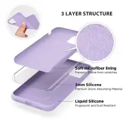 Tough On iPhone 11 Case Liquid Silicone, Purple