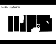 For Pulpass of Hasselblad 503CX Pre-Cut Light-absorbing anti-reflection sheet #A