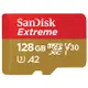 SanDisk 128GB 190MB/s 記憶卡 Extreme microSDXC UHS-I V30 A2